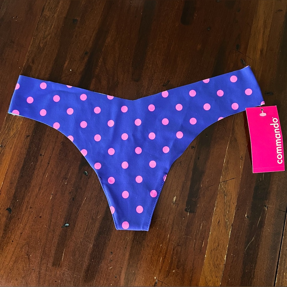 NWT Commando Thong Polka Dot